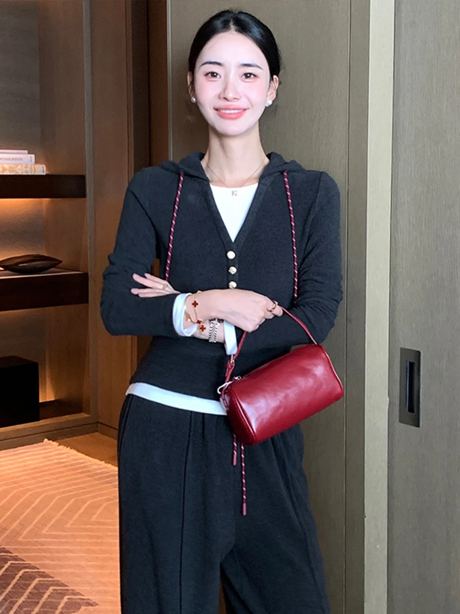 

Linda Sister High-End Hoodie T-irt Versatile Ele Slimming Autumn New Sle 5LTZ0049A Women's Faion Breathable Long ...