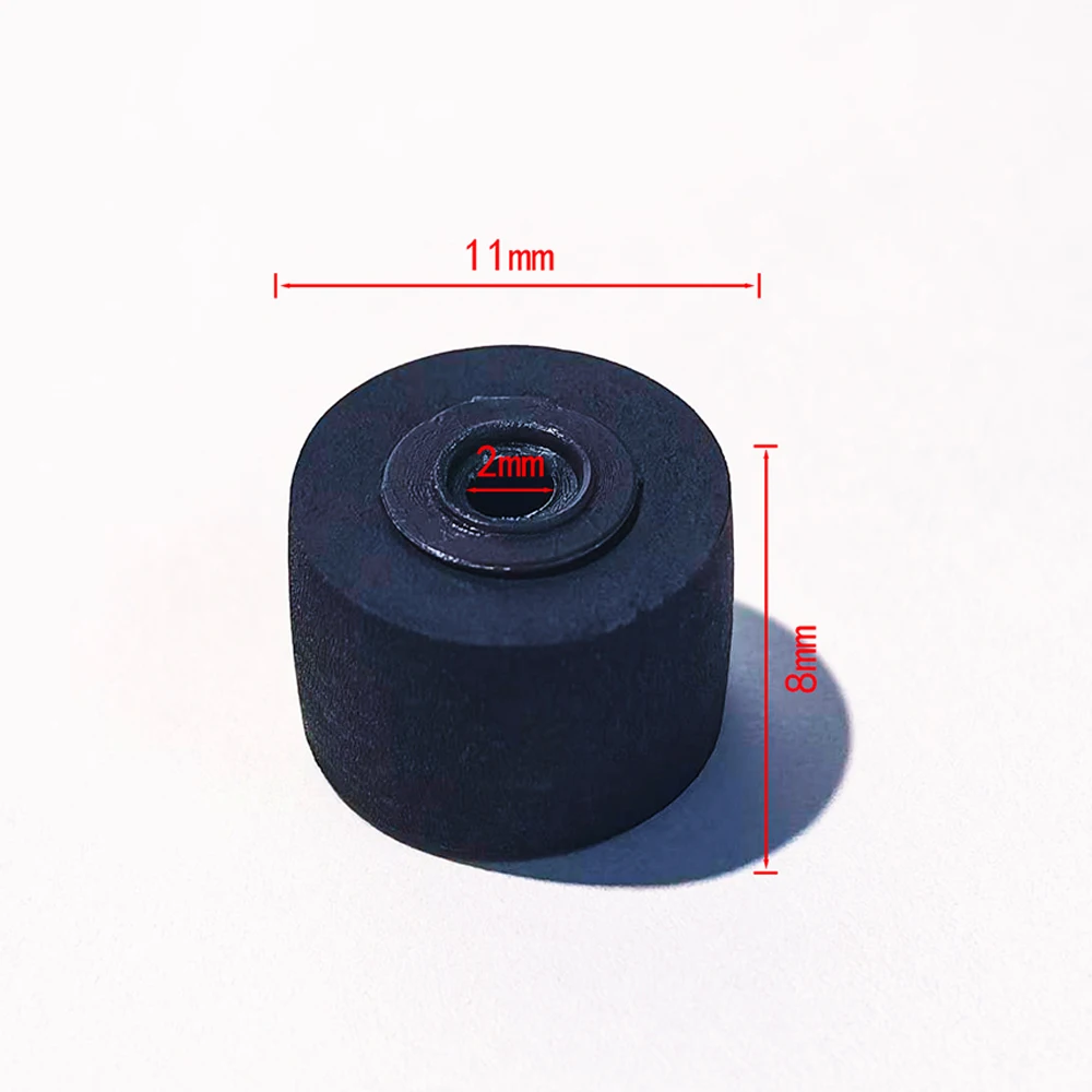 2PCS 11x8x7.2x2mm Tape Recorder with Roller Seat Mechanism, Universal Rubber Roller