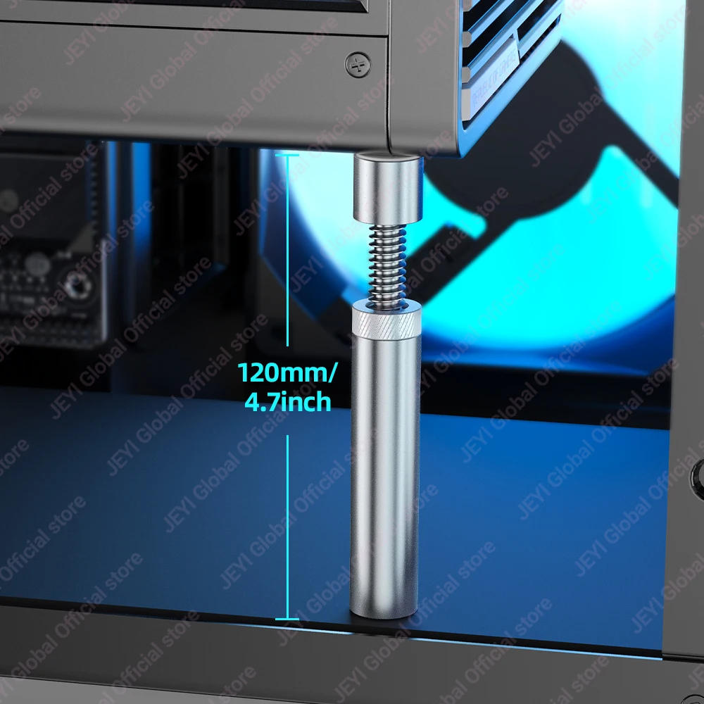 JEYI Adjustable Graphics Card Heavy Duty GPU Anti-Sag Bracket - Support for Desktop PC,Universal Case Mount,Position Adjustment