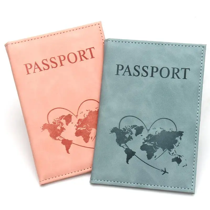 1Pc Lovely Passport Cover Foldable Travel Wallet Document Organizer Protector for Family Vacation Trips