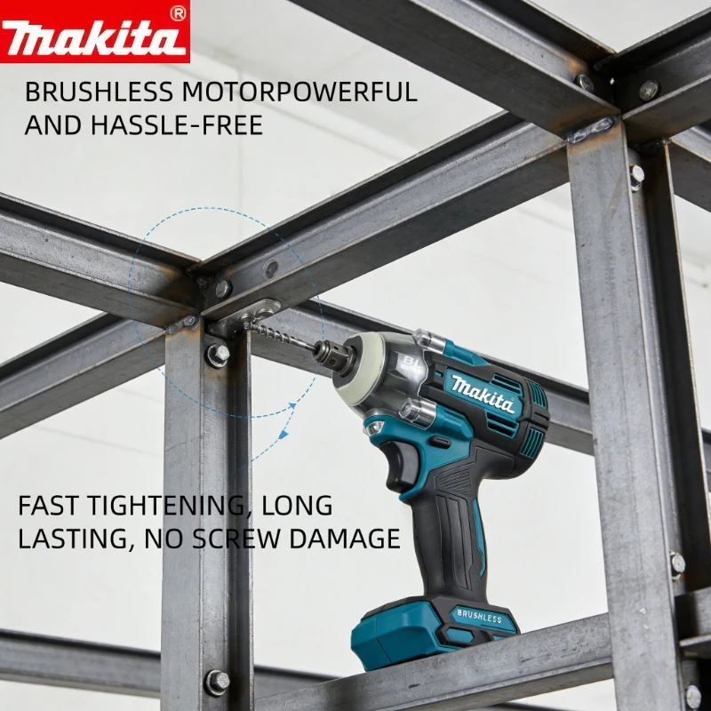 

Makita TW004G 18V Brushless Impact Wrench Ergonomic Handle for Car Tire Lug Nut Automotive Repair Power Tool