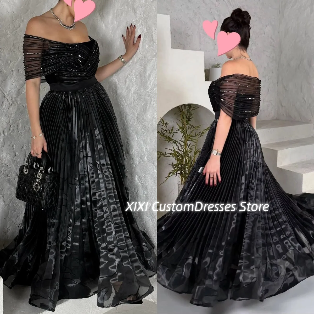 

Настройте платья длиной до пола с открытыми плечами и рюшами для выпускного вечера с короткими рукавами и застежкой-молнией по индивидуальному заказу