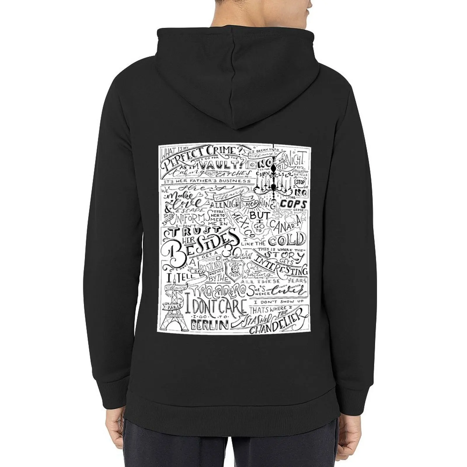 

Dwight's Perfect Crime Hand Lettered Hoodie men's coat korean style clothes tracksuits