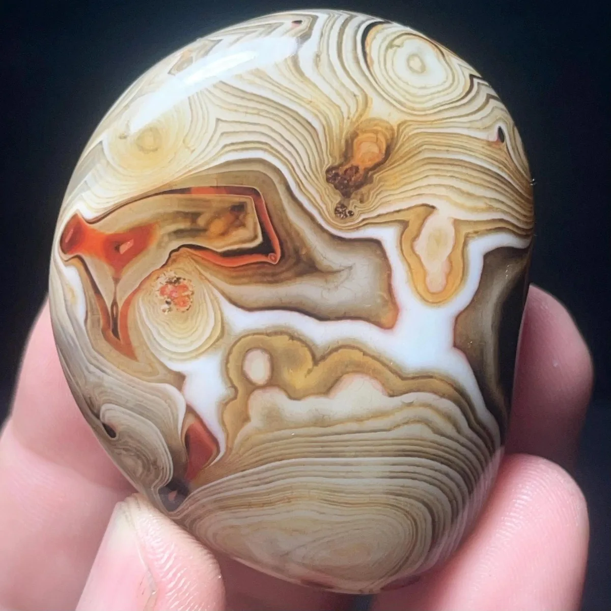 Banded Agate Jade Tone, Natural Banding, Polished Tumbled, Vase Filler, Crystal Collection, Table Display, Desk Decor