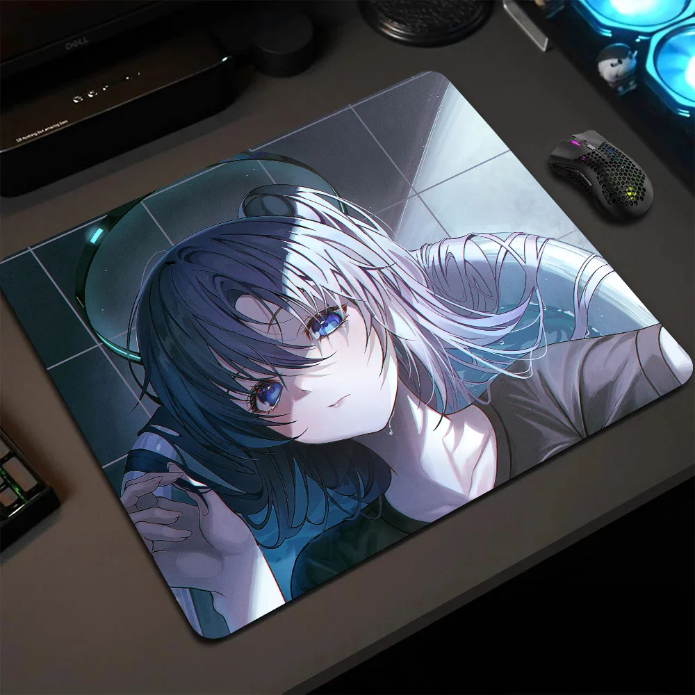 Hayase Yuuka Blue Archive Game Mousepad Small LockEdge Mouse Pad For Gamers Computer Desk Pad Anti-slip Rubber