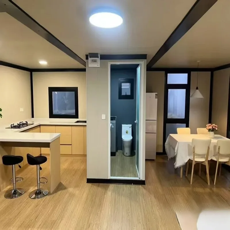 منزل حاوية حديث قابل للتوسيع بطول 20 قدمًا و40 قدمًا، فيلا جاهزة بطول 2 طابق مع طاقة شمسية للمعيشة المتنقلة #3