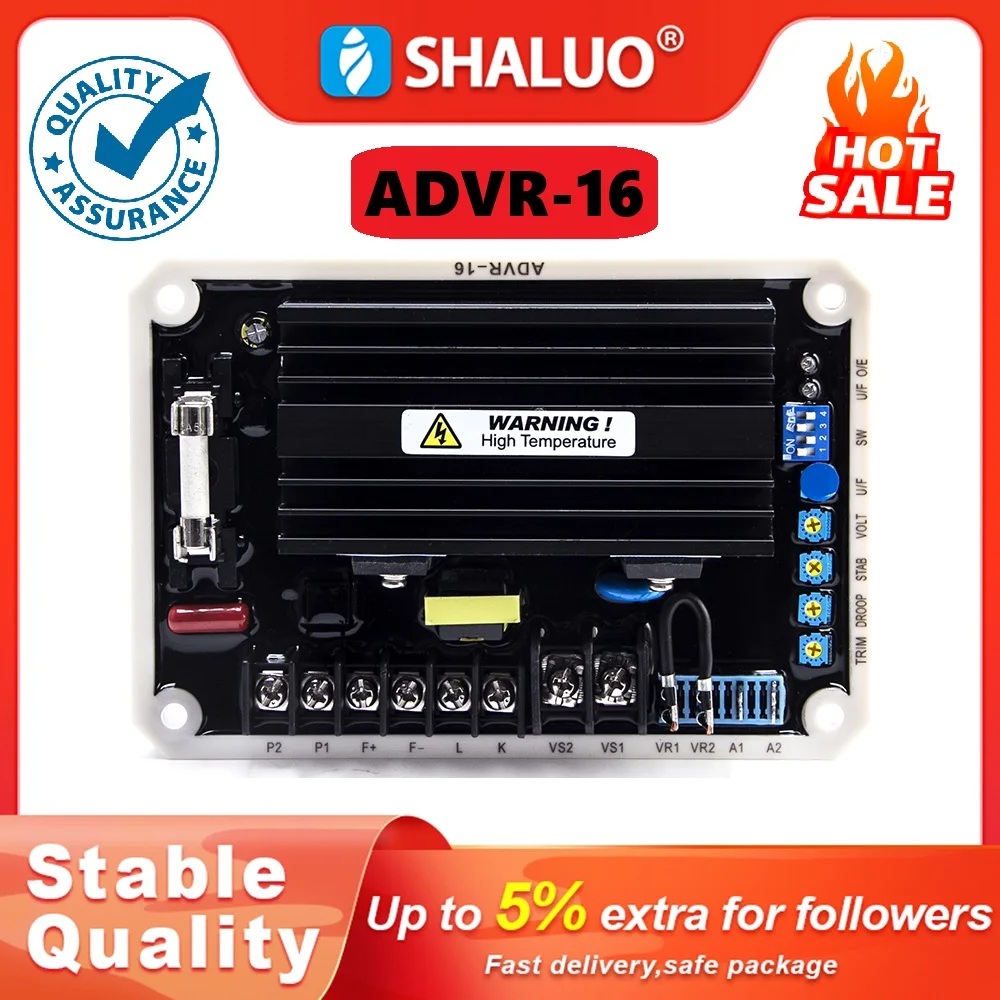 

ADVR-16 ADVR16 KUTAI AVR Analog Digital Generator Automatic Voltage Regulator Stabilizer Parallel Operate Replace EA15A EA15A3H