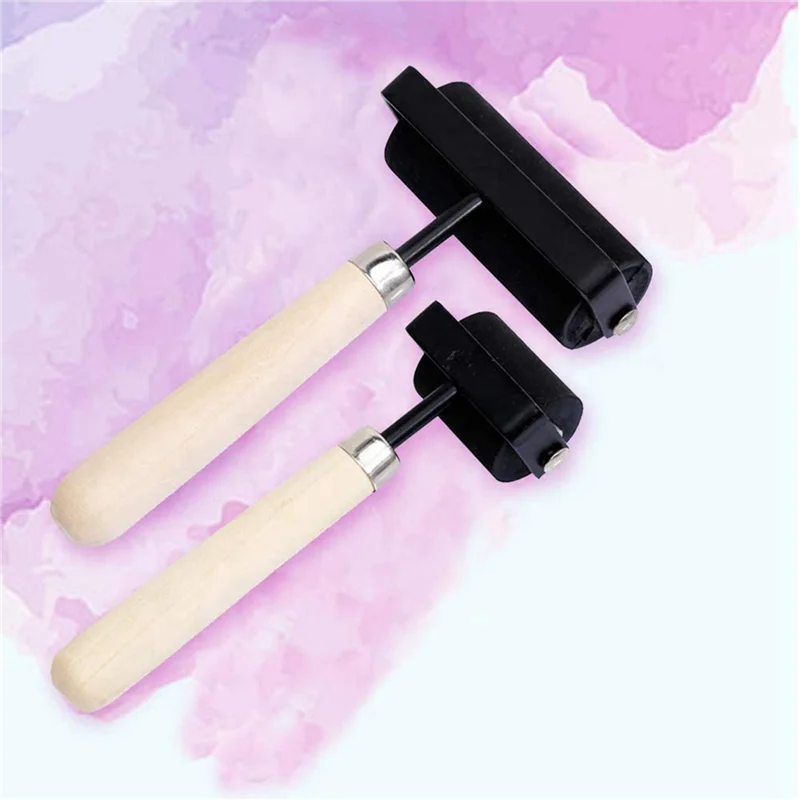 

1,5-дюймовый и 3-дюймовый валик из твердой резины, тяжелая стальная рама, инструменты для рукоделия, 10 шт.-AT36