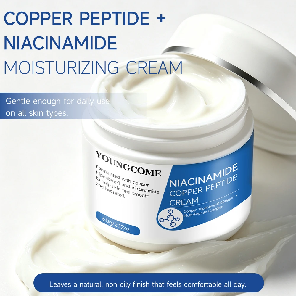 Niacinamide Copper Peptide Cream Copper Tripeptide-1 Multi-Peptide Complex Hydrating Smoothing All Skin 30g 60g Face Moisturizer