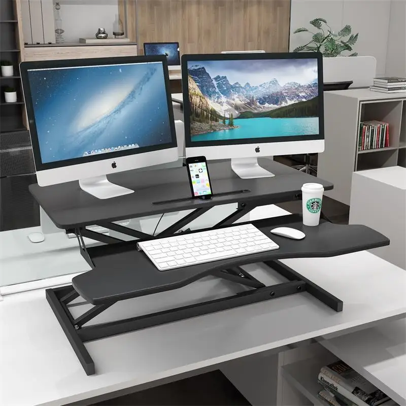 

Standing Liftable Panel Standing Office Workbench Office Desktop Computer Desk Adjustable Shelf