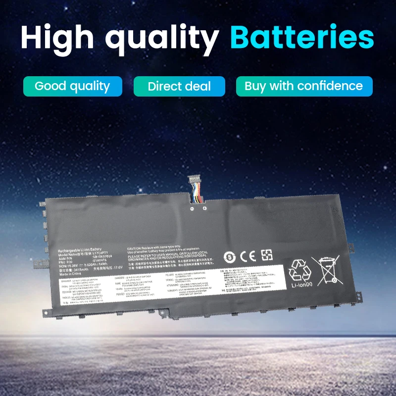 SOMI L17C4P71 L17M4P71 L17M4P73 01AV474 01AV475 01AV499 Batteria del computer portatile per Lenovo ThinkPad X1 Yoga 2018