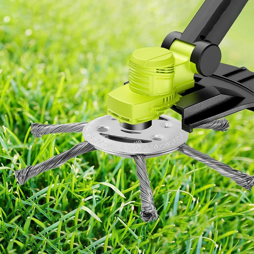 2 PCS Garden Weeding Brush Replacement Removal Rust&Moss  Brush Cutter Head Brushcutter Wire  Blade for Home Brushcutter