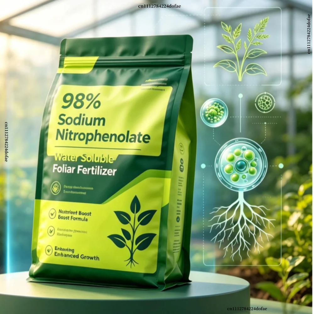 98% Sodium Nitrophenolate Water Soluble Foliar Fertilizer Plant Nutrient Supplement Improve Crop Growth Increase Yield For Garde