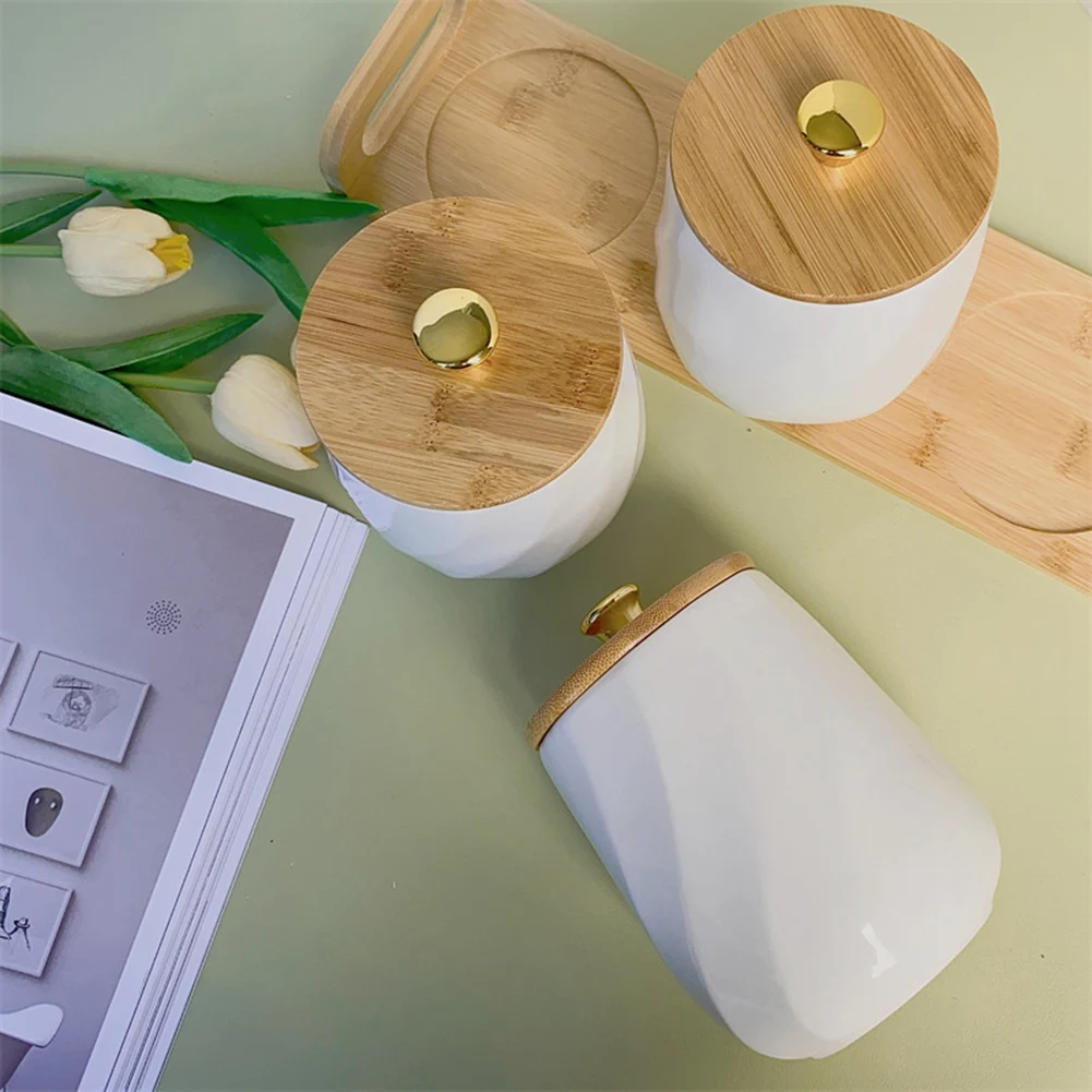 DT81 Ceramic Canisters Set for Sugar Coffee Tea, Exquisite Storage Containers Sets with Serving Tray Decorative Storage Pots