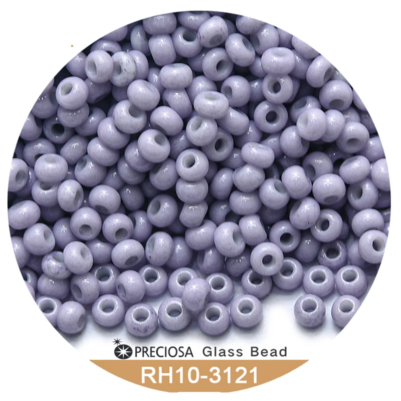 Ceco Preciosa Rocailles foro rotondo 10/0 perline 2.3 Mm 5g Charms per bracciali perline viola perline di vetro per la creazione di gioielli