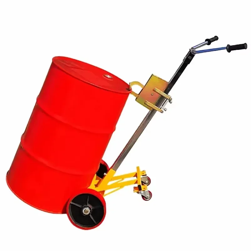 

16Cm wear-resistant nylon wheel two-wheel hawkbill oil drum truck plastic barrel iron drum handling trolley