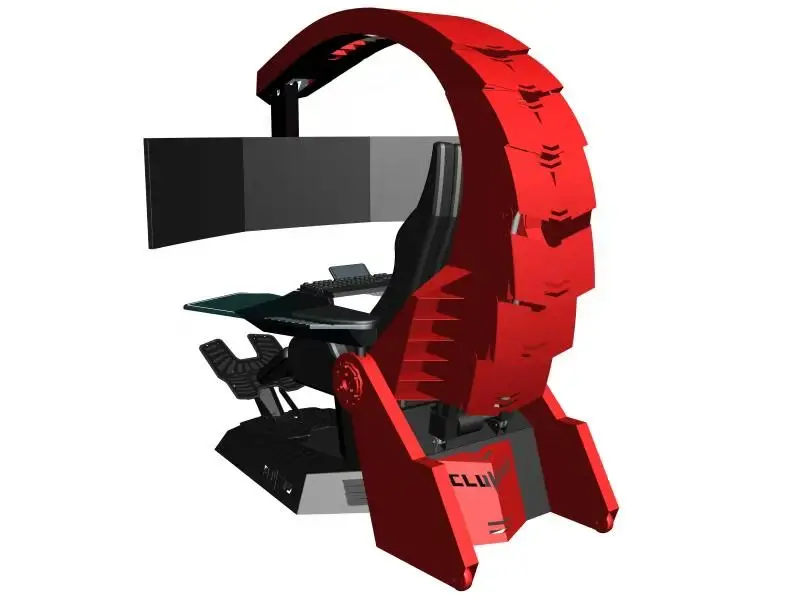Adjustable Massage Zero Gravity Recline Gaming Computer Chair Heat Massage Seat PU Racing Gaming Comfortable Computer Cockpit view 4