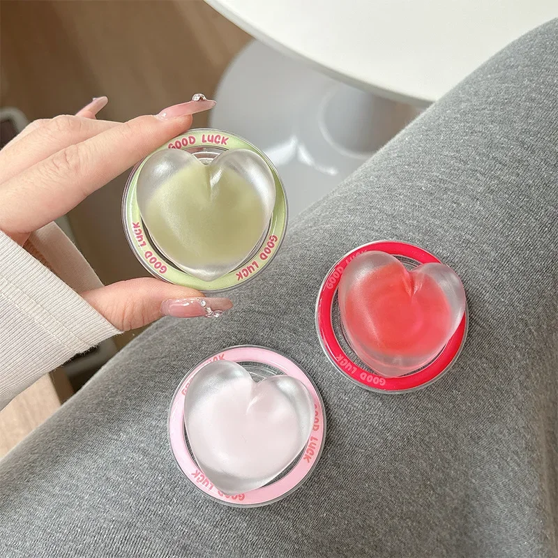 

Универсальный прозрачный магнитный держатель с сэндвич-сердцем для держателя Magsafe Griptok, подставка для телефона, поддержка iPhone, Samsung Smart Tok