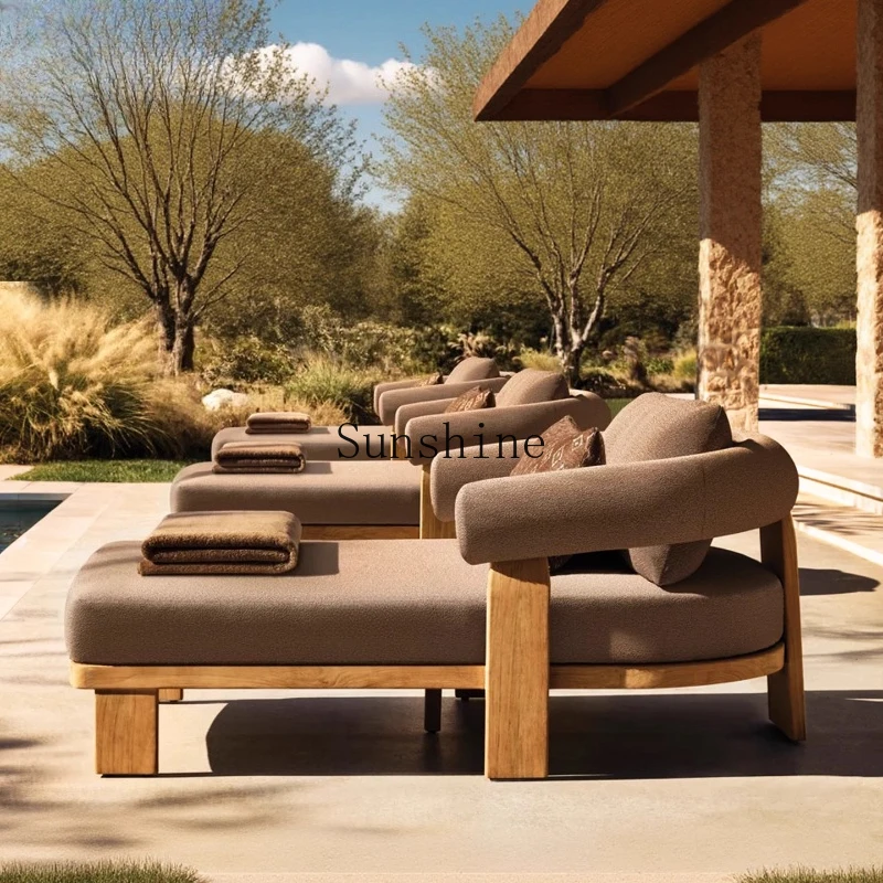 

Courtyard Villa Leisure Club Hotel Homestay Outdoor Terrace Lazy Lounger