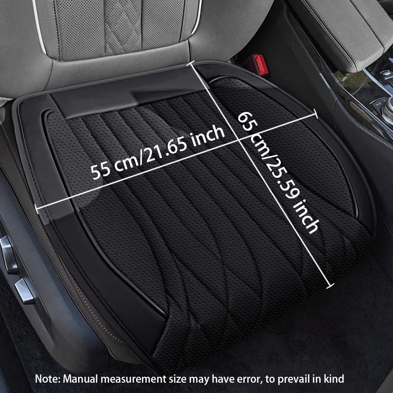 Universal Nappa Leather Seat Pads For Cars, Ultra Soft Texture, Four Seasons Compatible For Most Auto Models