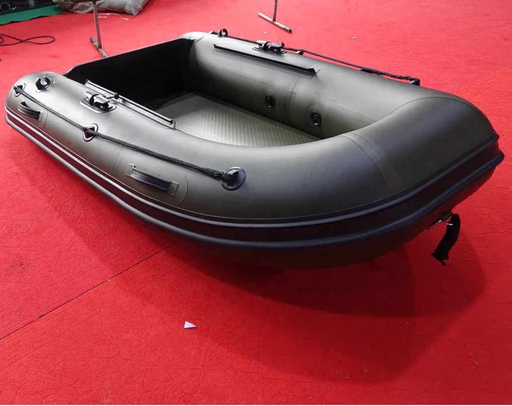 2025 ODM OEM خفيفة الوزن قابلة للطي قارب قابل للنفخ PVC قارب صيد قابل للنفخ مع أرضية Airmat للبيع