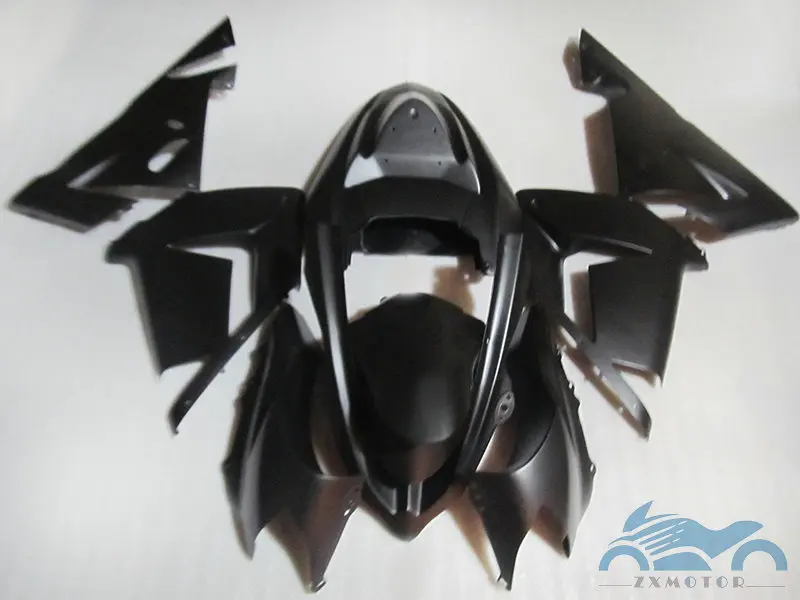 

Новые комплекты обтекателей для мотоциклов на заказ для Kawasaki Ninja ZX10R 2004 2005, спортивный гоночный комплект обтекателей 04 05 ZX-10R, матовый черный BK21