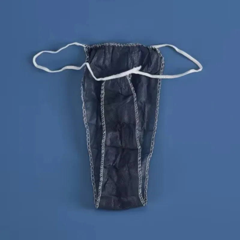 100Pcs Blue/Black Travel Disposable G-string Panties Underwear T-back Saloon Spa Underwear Drop Shipping Women Underwear