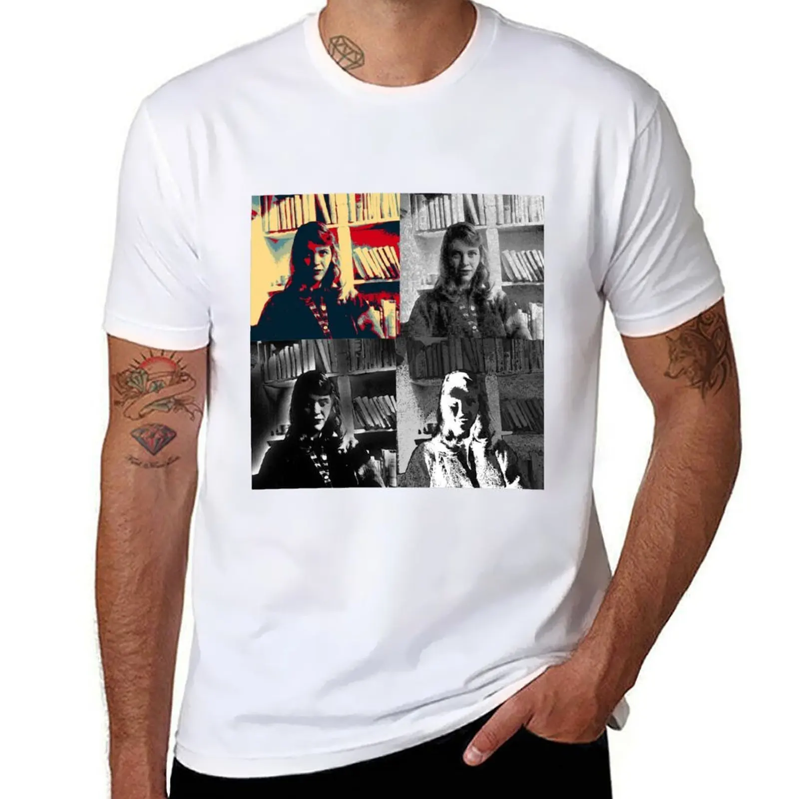 

Sylvia Plath - #7 of #7 in a series T-Shirt t shirt for man men t shirt cotton 100% T-Shirt