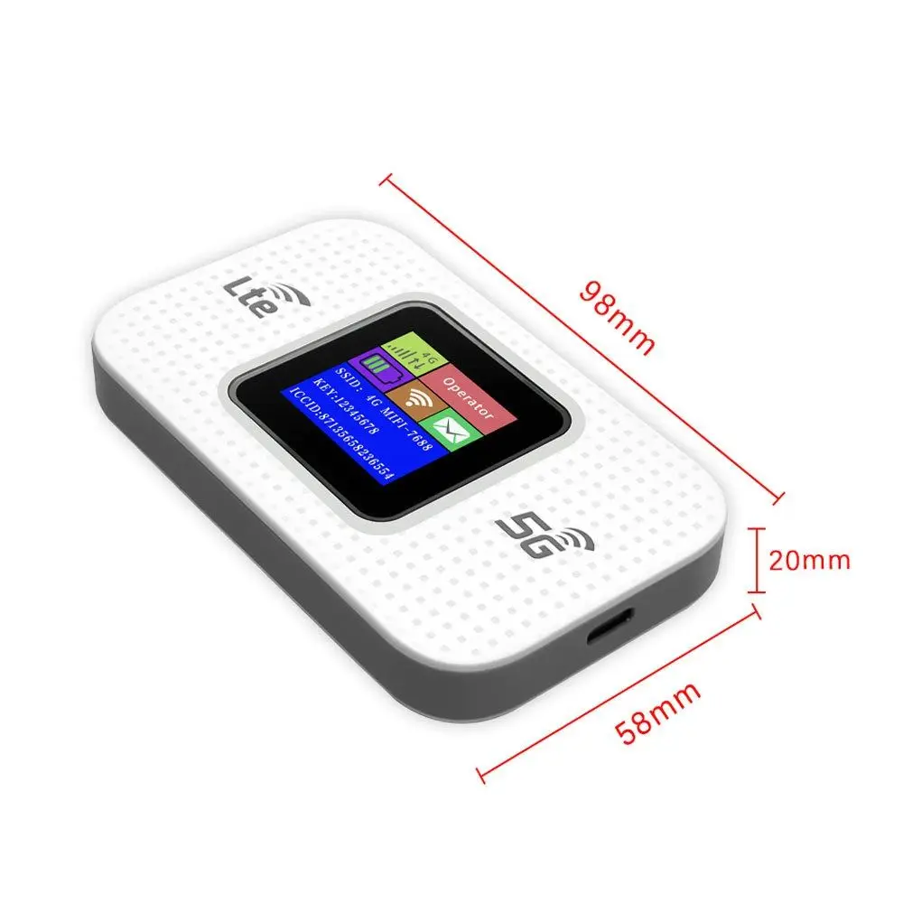 Портативный маршрутизатор с точкой доступа 3000 мАч 4G LTE, 150 Мбит/с, мини-карманный Wi-Fi-маршрутизатор, универсальный карман для SIM-карты, мобильная точка доступа, путешествия онлайн