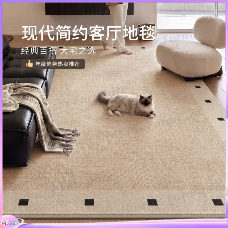 Carpet living room new modern simple bedroom light luxury premium thickened sound insulation floor mat waterproof leave-in