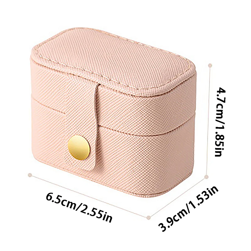 Draagbare Sieraden Opbergdoos Reisorganisator Sieraden Etui Lederen Opbergring Sieraden Organizer Display