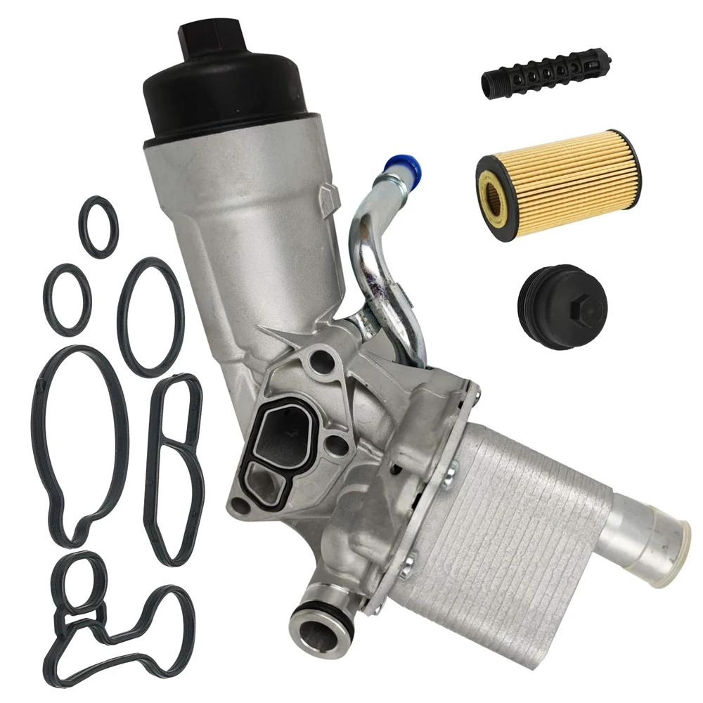 

NEW 55566784 Engine Oil Cooler Oil Filter Assembly Aluminium For Chevrolet Cruze Sonic Trax Buick Encore 1.4L 650039 88179-91400