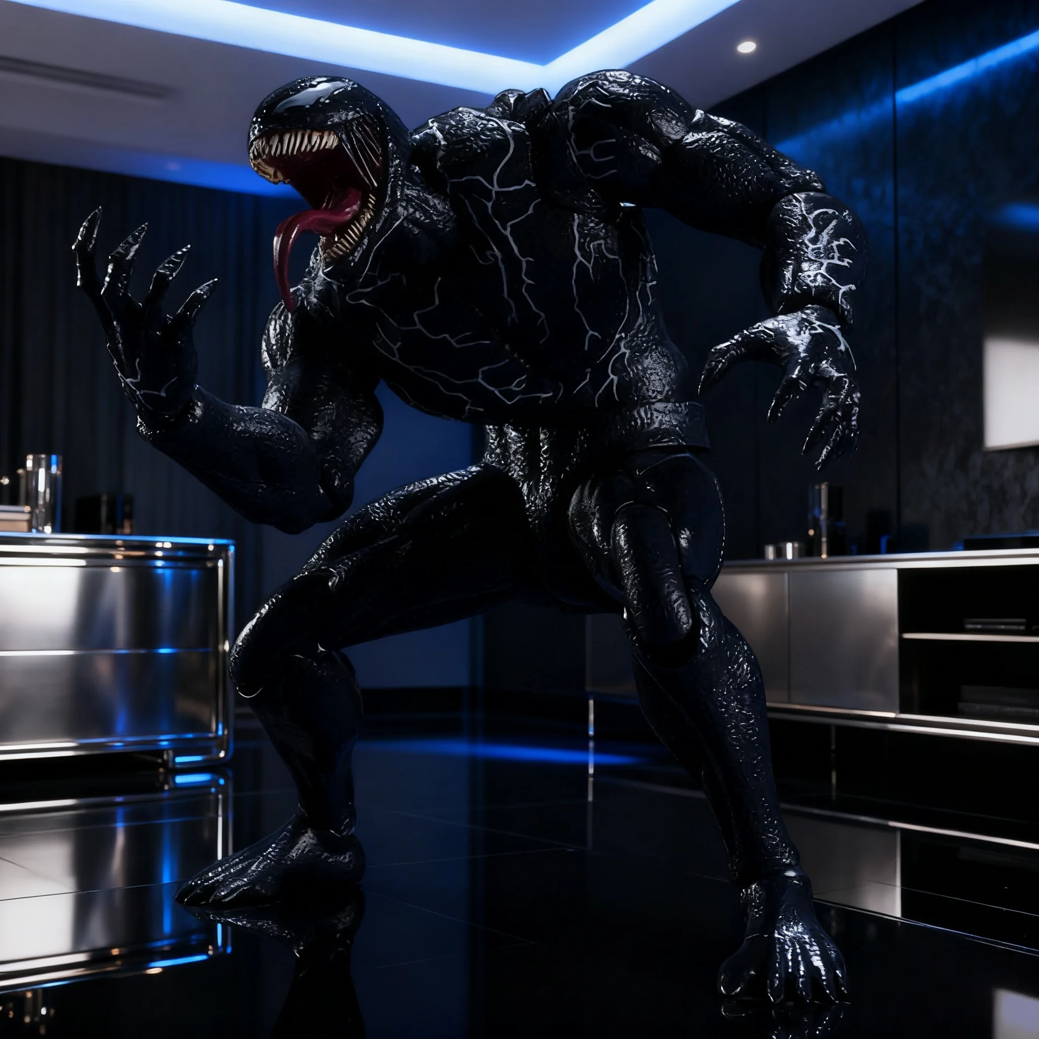 Novo veneno 3 boneca de ação de dança final shh veneno cavalo de guerra corpo cavalo paz elite modelo ornamento de mesa presente de natal coleção