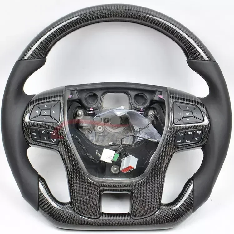 Custom Carbon Fiber Steering Wheel For Ford Mustang Focus Ranger Raptor F150 Steering Wheel F250 Explorer MK2 MK3 MK7 GT ST XR6