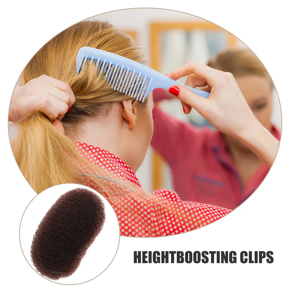 2Pcs Hair Base Sponge Inserts Height Enhancing Styling Clips Breathable Reusable for Puff Bun Beehive Volume Hair Styling Tools