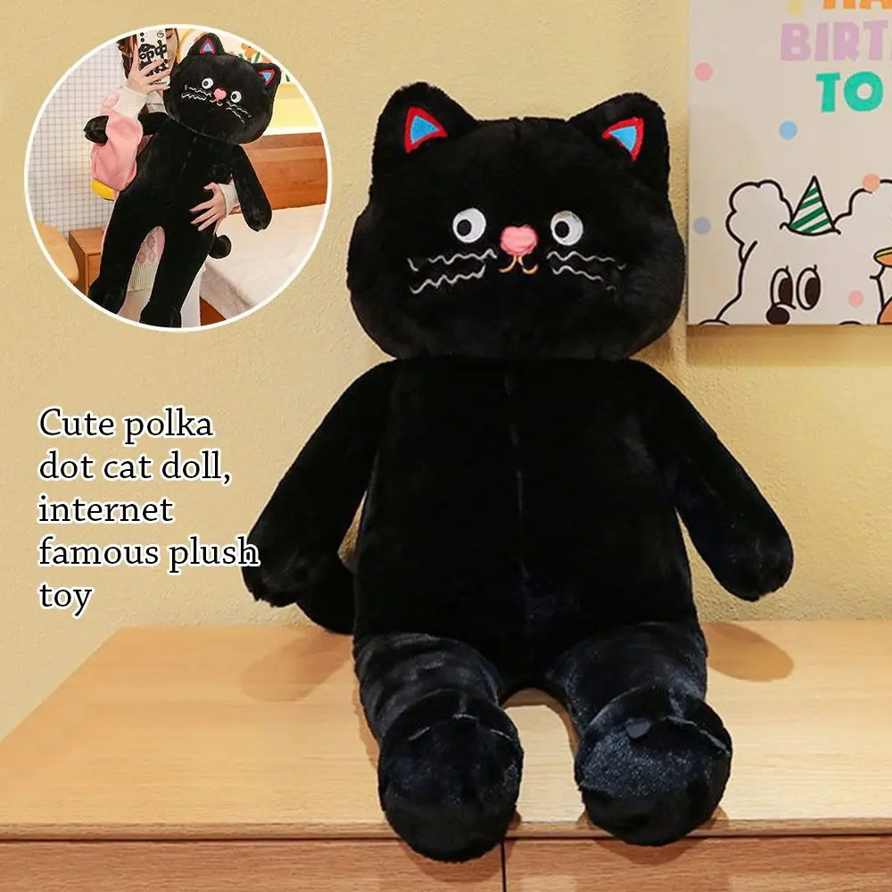 Creatief 40 cm kat superzacht dierenkussen schattig stip kat dier speelgoed slaapcadeau