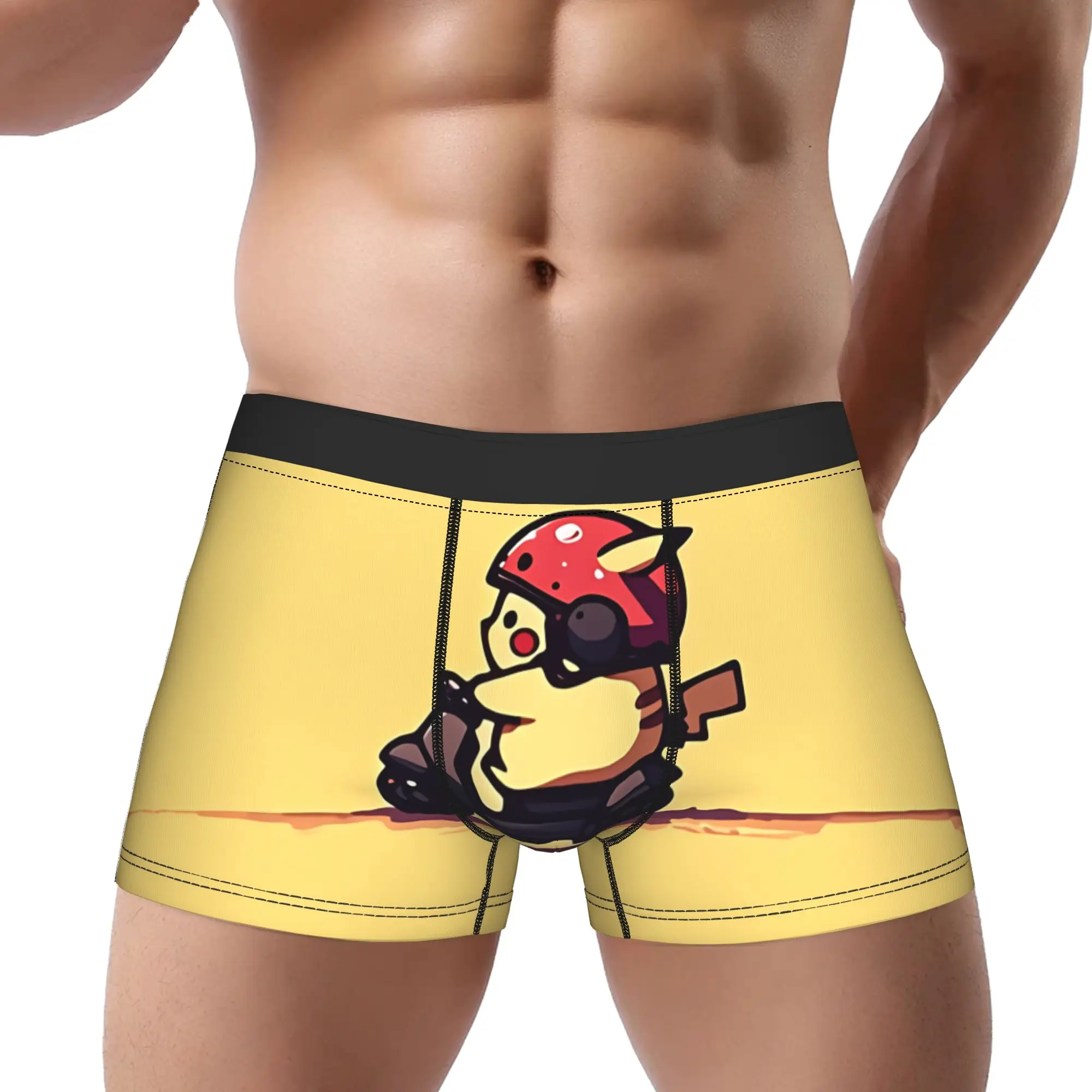 

adults 18 plus Pokemon Pikachu boxers Underpants Breathbale Panties Men's Underwear Sexy Shorts Boxer Briefs