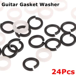 24Pcs Bass Guitar Tuning Peg Machine Heads Mounting Ferrules Gasket Washers Tuner Peg Spacer Accessories For Electric Guitar