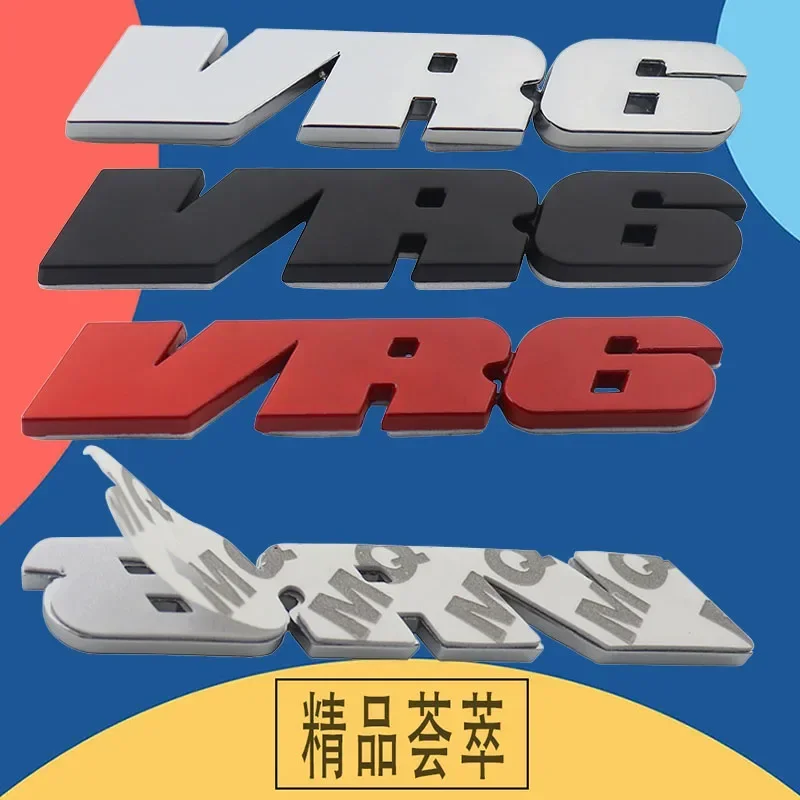 3D VR6 VR 6 for car Hood Fender trunk Nameplate Decal Emblem Badge Sticker