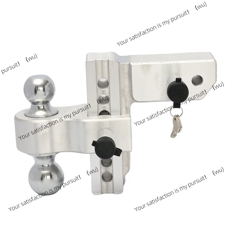 Aluminum alloy adjustable trailer arm off-road vehicle trailer 2-6inch double ball head trailer hook