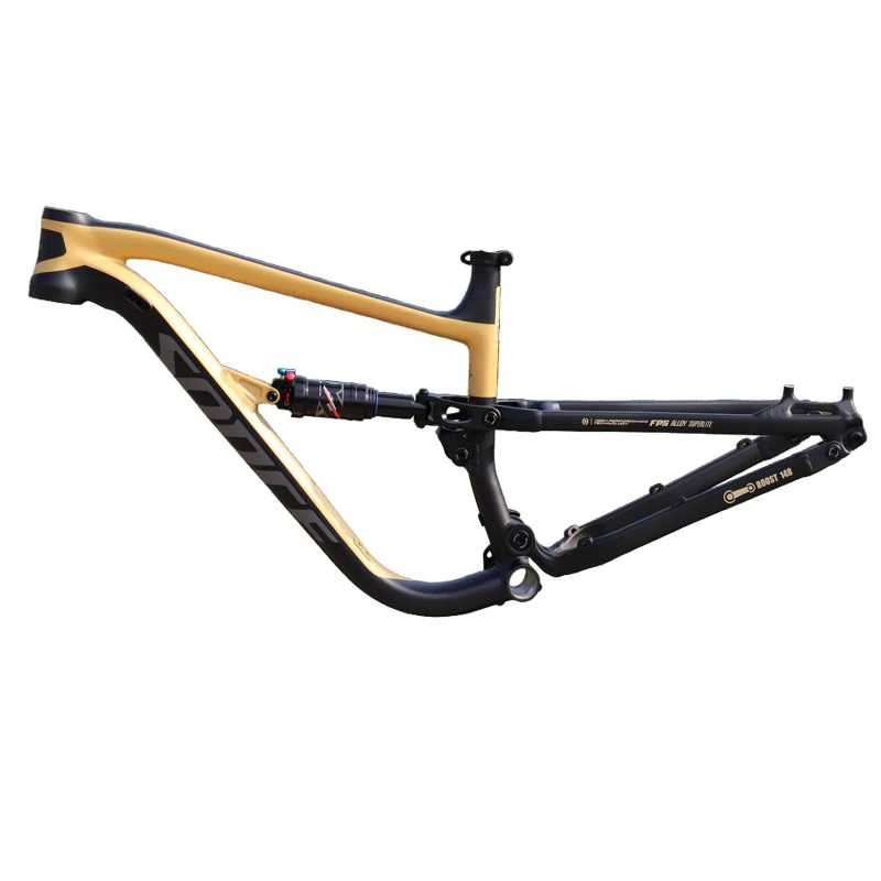 

Full Suspension Mountain Bikes Frame, 26 "Soft Tail Frame, Boost Thru Axle, 16", 17 ", 12x148mm