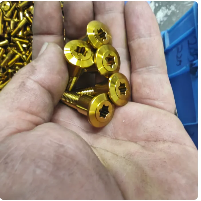 1pcs m8 stainless steel extended screws gold black