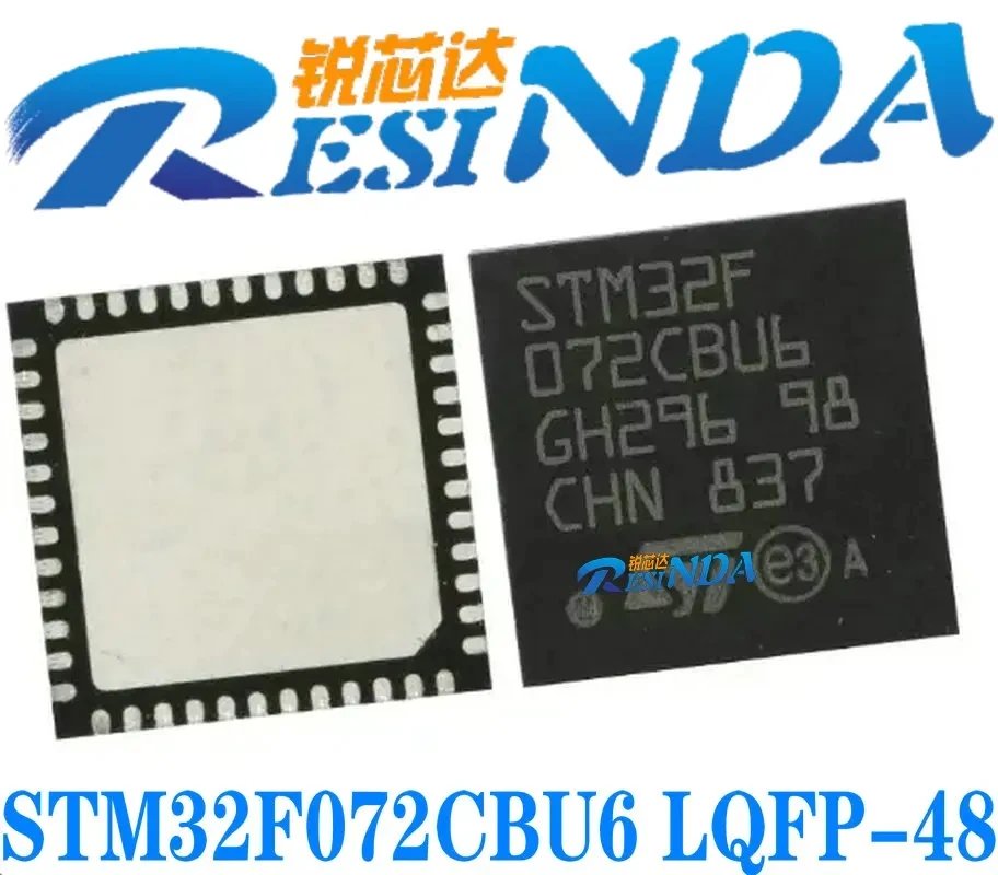 Original genuine STM32F072CBU6  silk screen QFN48 package MCU microcontroller chip