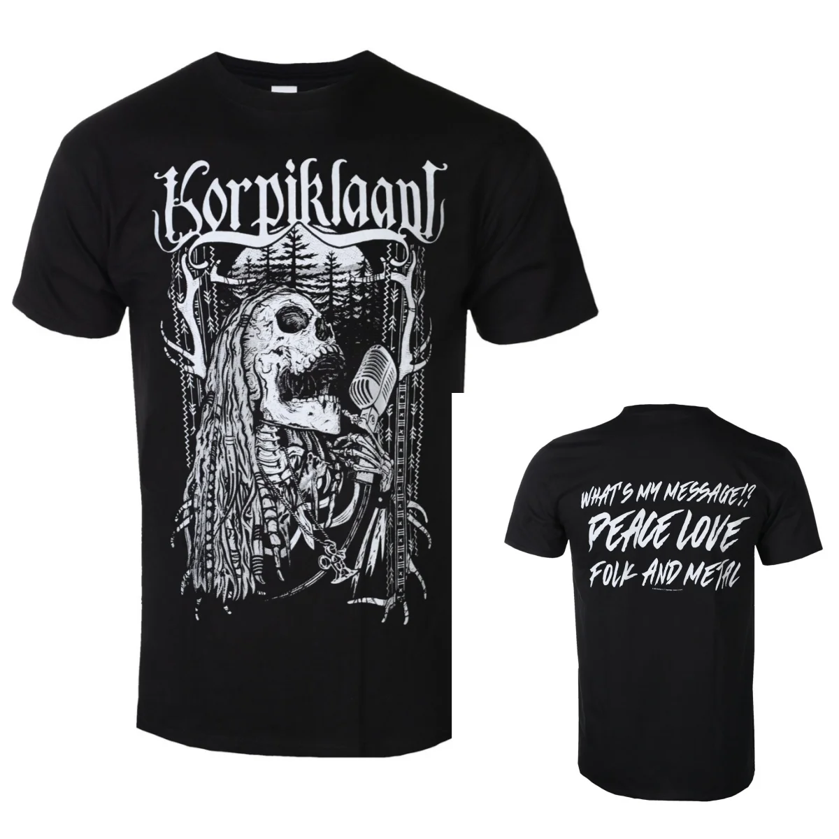 Hot Korpiklaani Graphic Cotton T-shirt Unisex Summer Short Sleeve Fashion Brand Tee Luxury Casual Vintage Tees