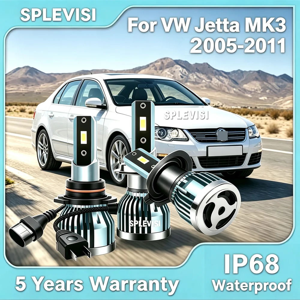 LED Headlight Foglight Lamps - Advanced design ensures perfect beam pattern For VW Jetta MK3 2005 2006 2007 2008 2009 2010 2011