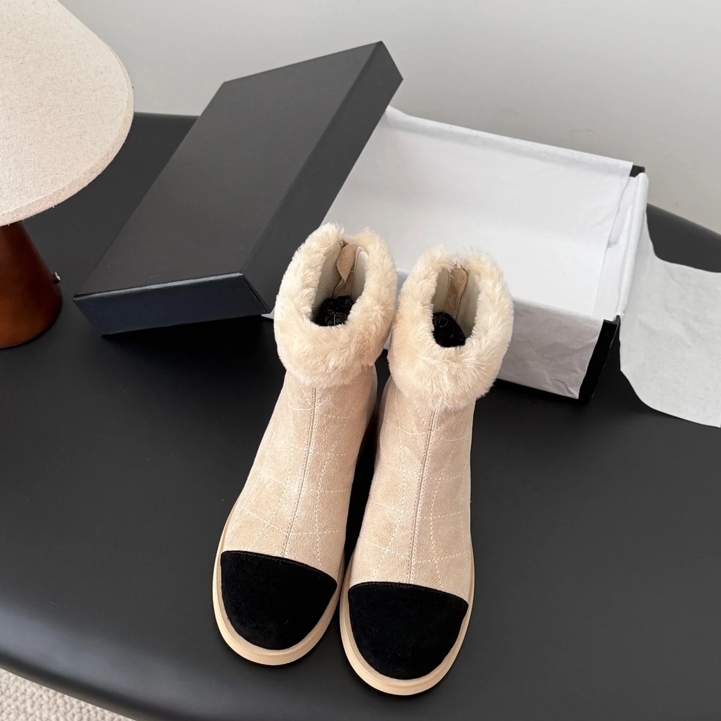 Round Head Retro Thick-soled Snow Boots Women's 2026 New Heightening Versatile Velvet Thickened Warm Cotton Boots Short Boots