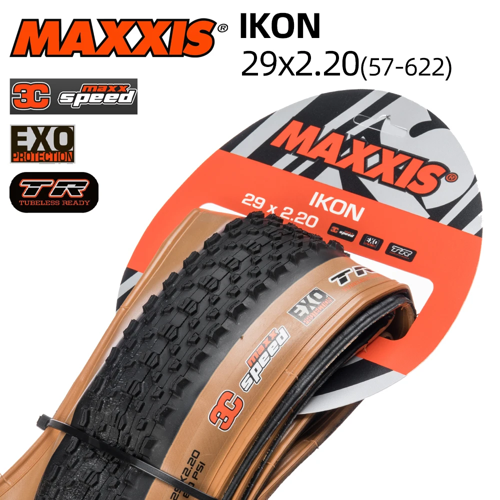 

29x2.20 57-622 TUBELESS MAXXIS IKON XC MOUNTAIN BICYCLE TIRE OF MTB BIKE TYRE 29ER 29INCHES ETB00333000