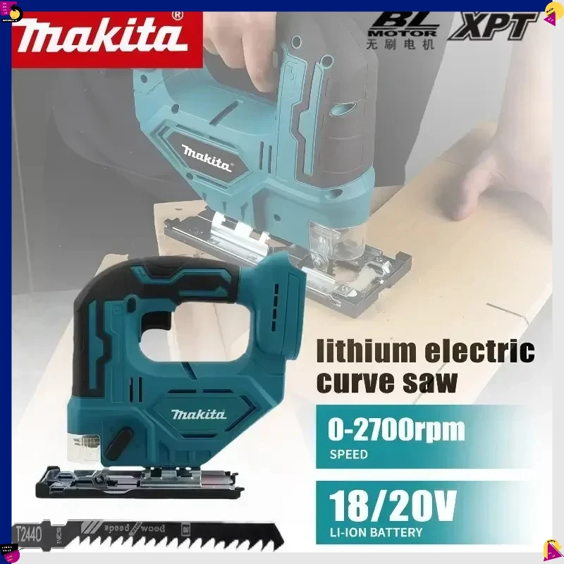 

Makita DJV182 Cordless Jigsaw:0-2700rpm,18V,300W,80mm Stroke,±45° Cutting Angle,For Wood/Plastic/Metal Cutting Jobs