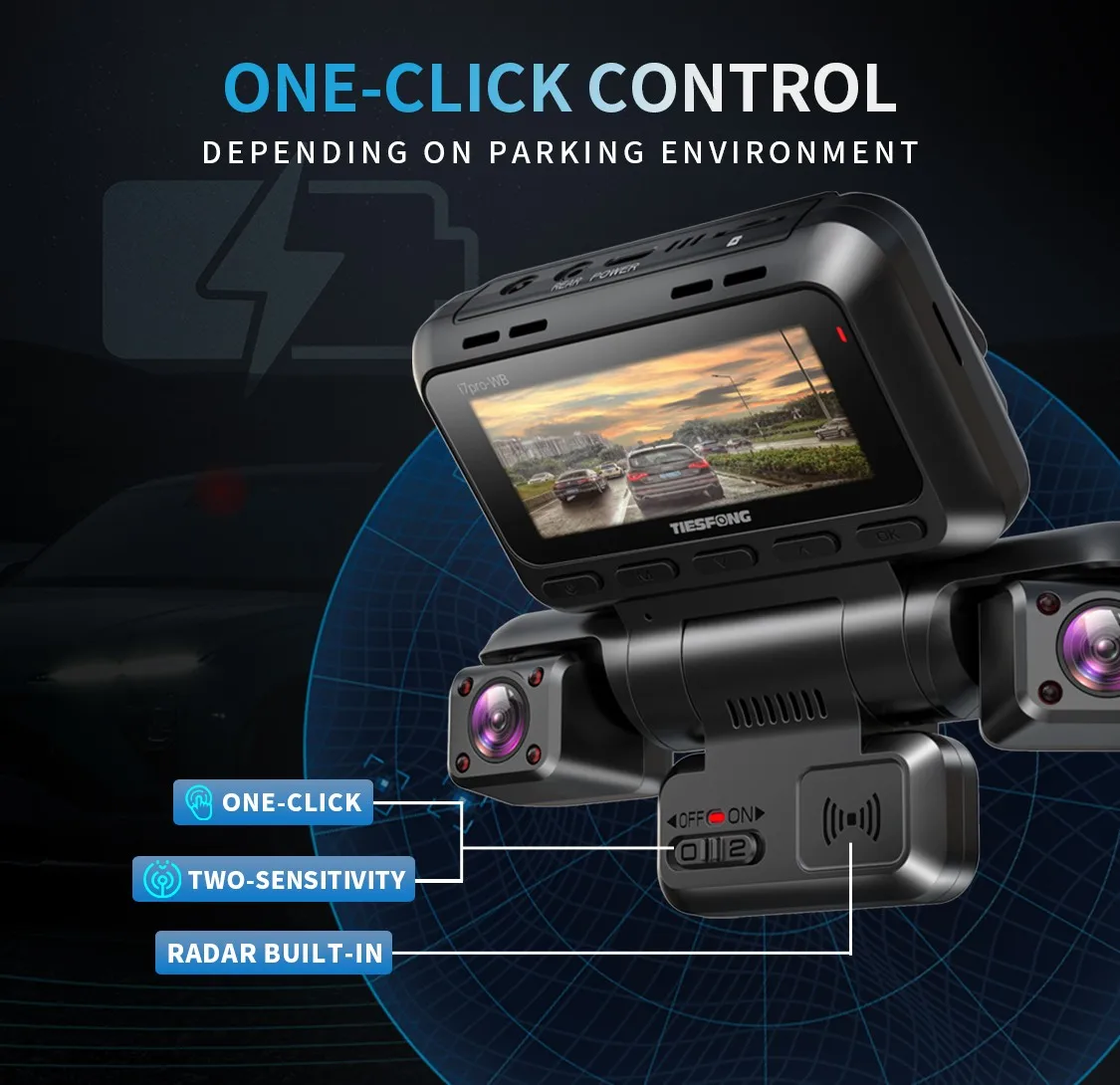 XUOIB i9pro-wb 4CH GPS dashcam auto Touchscreen 4" 4K/2K Front+3*1080P für Auto 360 DVR Kamera samochodowa 24H Parkplatz Monitor WiFi wideorejestrator samochodowy, IR Nachtsicht, G-sensor, 256Gmax – Detail 18