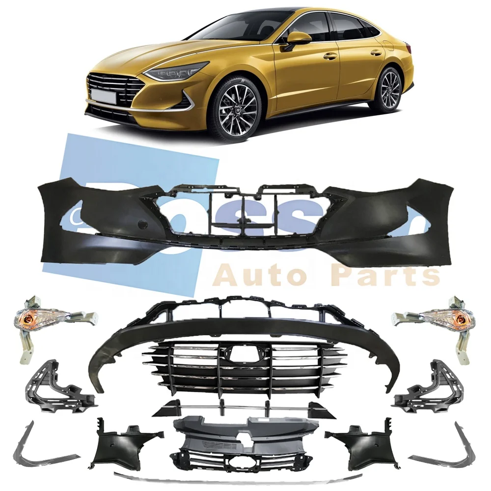 FAVORABLE PRICE KOREAN CAR BODY KIT MANUFACTURER UNIVERSAL PLASTIC FRONT BUMPER FULL SET FOR HYUNDAIs SONATA 2020